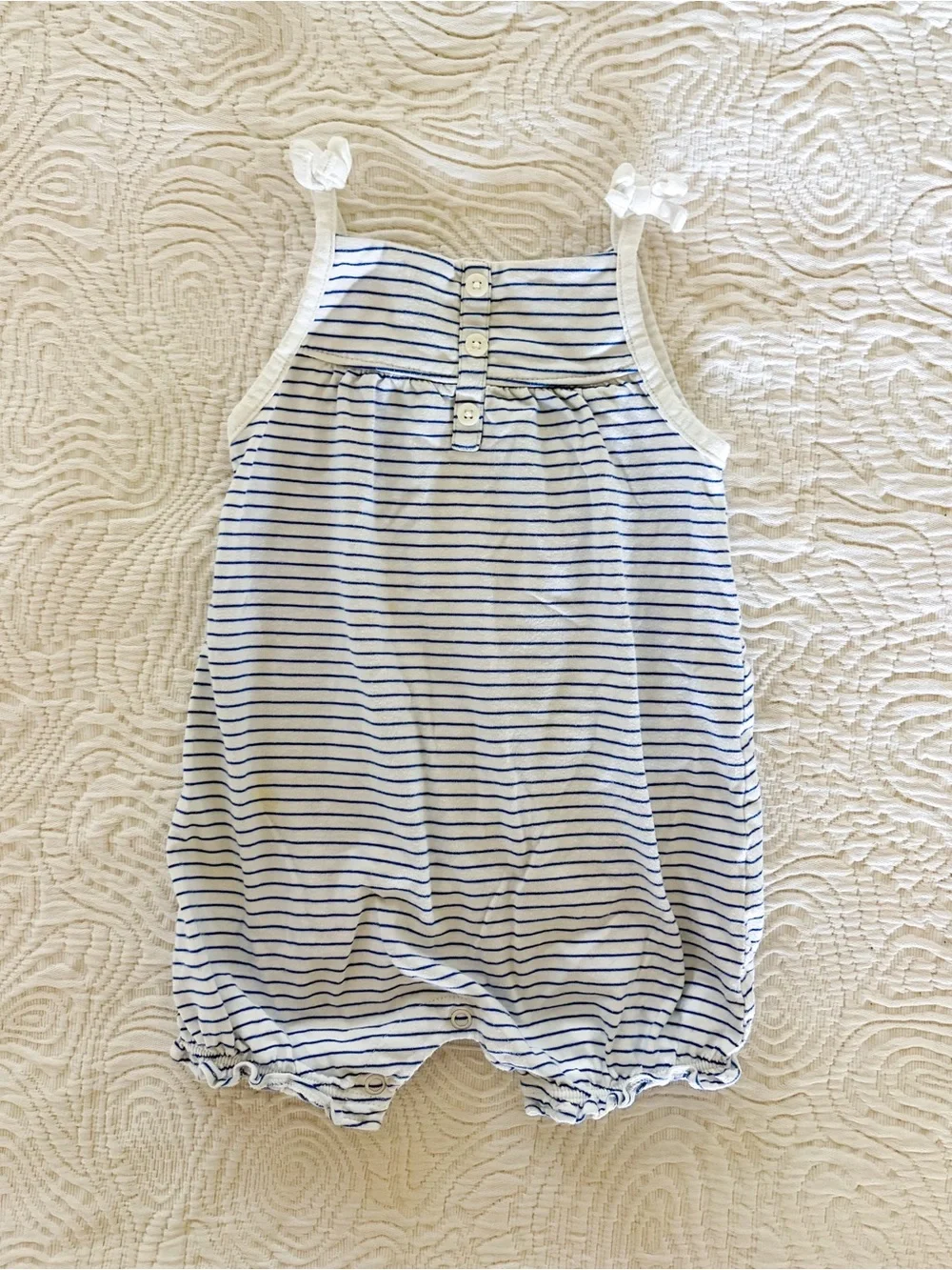 Carter’s Blue & White Bubble Rompers Set of 2